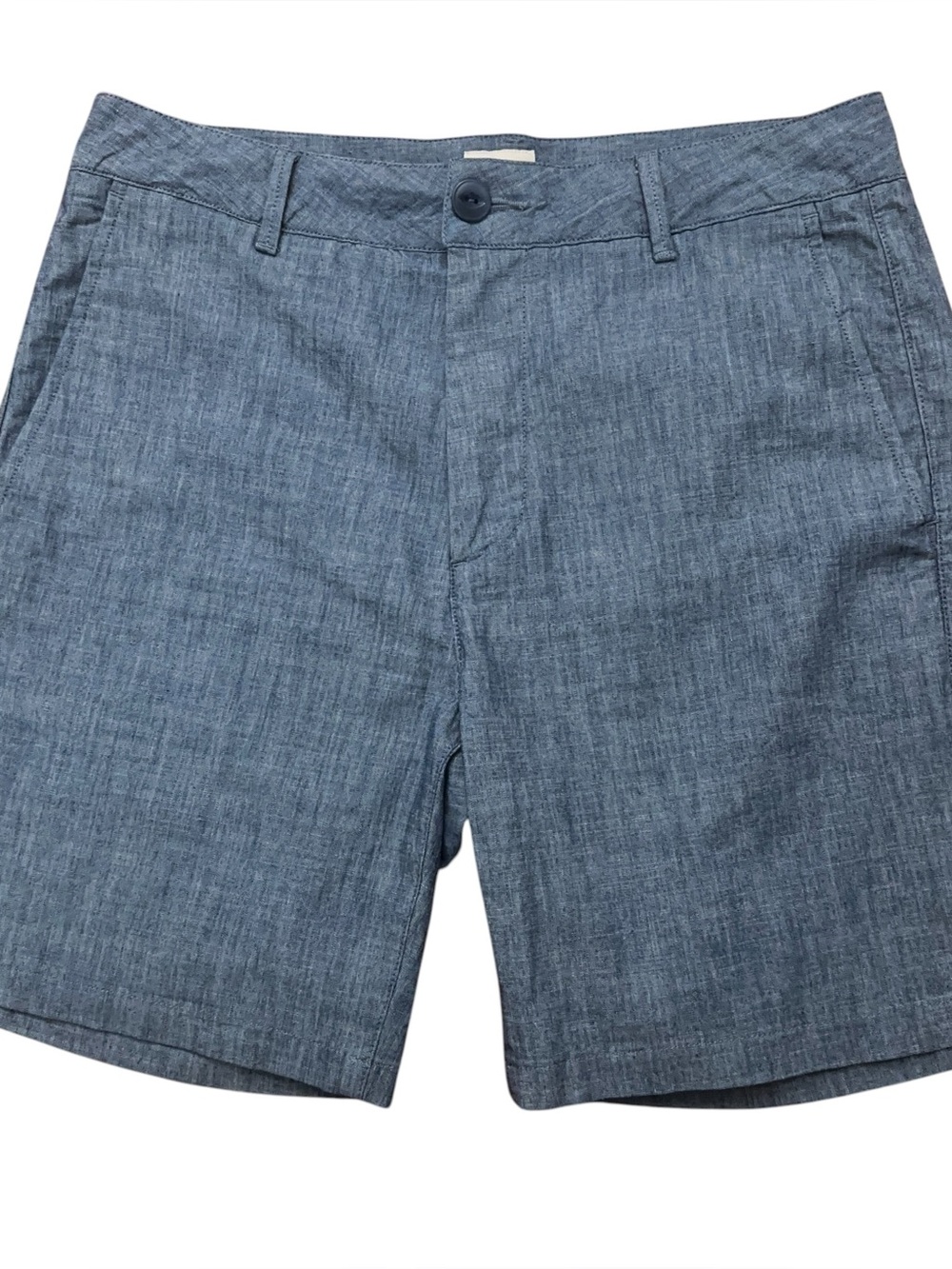 Flint & Tinder Huckberry Chino Shorts Mens 31 Chambray Stretch Summer Blue